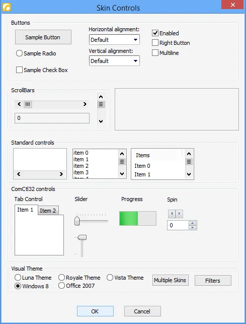 Windows 8 视觉样式